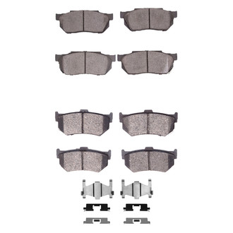R1 Concepts® - Semi-Metallic Semi-Metallic Front and Rear Brake Pad Set