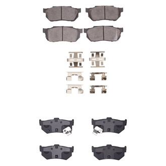 R1 Concepts® - Semi-Metallic Semi-Metallic Front and Rear Brake Pad Set