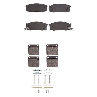 R1 Concepts® - Semi-Metallic Semi-Metallic Front and Rear Brake Pad Set