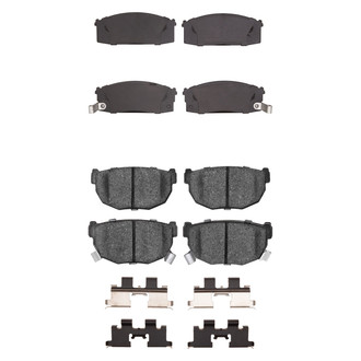 R1 Concepts® - Semi-Metallic Semi-Metallic Front and Rear Brake Pad Set