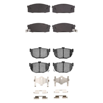 R1 Concepts® - Semi-Metallic Semi-Metallic Front and Rear Brake Pad Set
