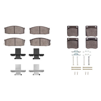 R1 Concepts® - Semi-Metallic Semi-Metallic Front and Rear Brake Pad Set