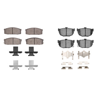 R1 Concepts® - Semi-Metallic Semi-Metallic Front and Rear Brake Pad Set