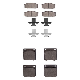 R1 Concepts® - Semi-Metallic Semi-Metallic Front and Rear Brake Pad Set