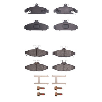 R1 Concepts® - Semi-Metallic Semi-Metallic Front and Rear Brake Pad Set