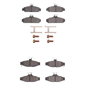 R1 Concepts® - Semi-Metallic Semi-Metallic Front and Rear Brake Pad Set