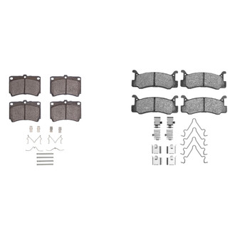 R1 Concepts® - Semi-Metallic Semi-Metallic Front and Rear Brake Pad Set