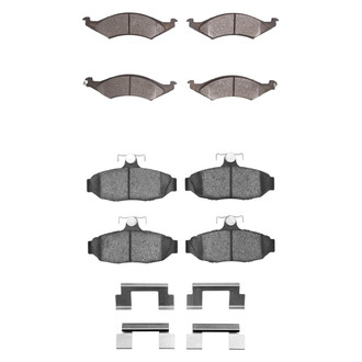 R1 Concepts® - Semi-Metallic Semi-Metallic Front and Rear Brake Pad Set