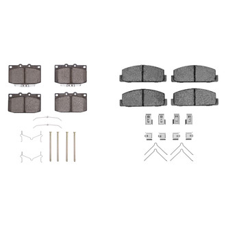 R1 Concepts® - Semi-Metallic Semi-Metallic Front and Rear Brake Pad Set