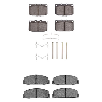 R1 Concepts® - Semi-Metallic Semi-Metallic Front and Rear Brake Pad Set