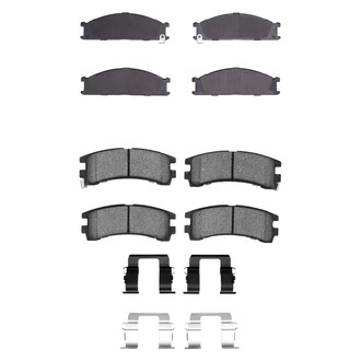 R1 Concepts® - Semi-Metallic Semi-Metallic Front and Rear Brake Pad Set