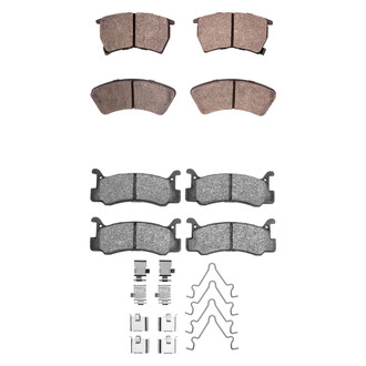 R1 Concepts® - Semi-Metallic Semi-Metallic Front and Rear Brake Pad Set