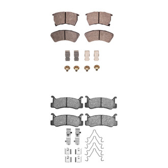 R1 Concepts® - Semi-Metallic Semi-Metallic Front and Rear Brake Pad Set