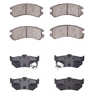 R1 Concepts® - Semi-Metallic Semi-Metallic Front and Rear Brake Pad Set