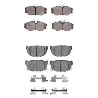 R1 Concepts® - Semi-Metallic Front and Rear Brake Pad Set