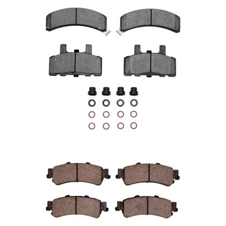 R1 Concepts® - Semi-Metallic Front and Rear Brake Pad Set