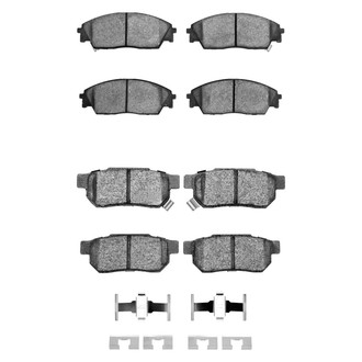 R1 Concepts® - Semi-Metallic Semi-Metallic Front and Rear Brake Pad Set
