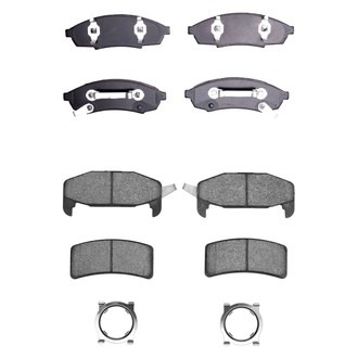 R1 Concepts® - Semi-Metallic Semi-Metallic Front and Rear Brake Pad Set
