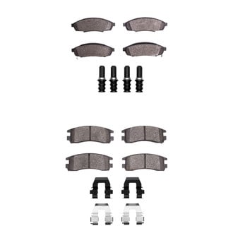 R1 Concepts® - Semi-Metallic Semi-Metallic Front and Rear Brake Pad Set