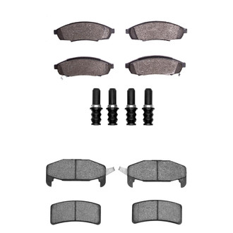 R1 Concepts® - Semi-Metallic Semi-Metallic Front and Rear Brake Pad Set