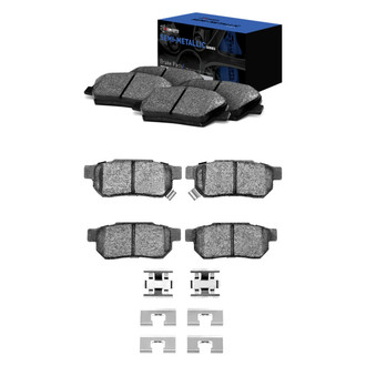 R1 Concepts® - Semi-Metallic Front and Rear Brake Pad Set