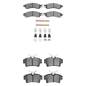 R1 Concepts® - Semi-Metallic Semi-Metallic Front and Rear Brake Pad Set
