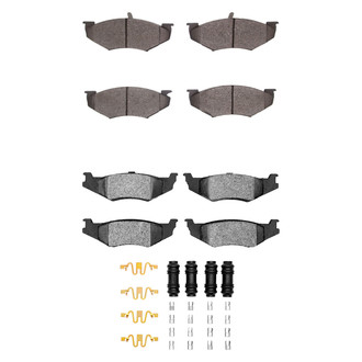 R1 Concepts® - Semi-Metallic Semi-Metallic Front and Rear Brake Pad Set