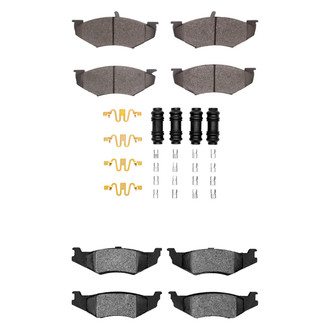 R1 Concepts® - Semi-Metallic Semi-Metallic Front and Rear Brake Pad Set