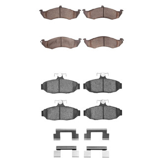 R1 Concepts® - Semi-Metallic Semi-Metallic Front and Rear Brake Pad Set
