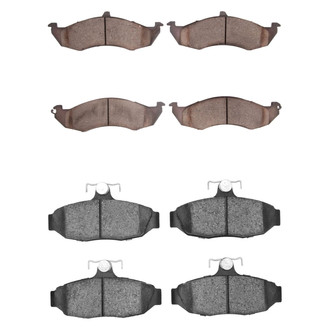 R1 Concepts® - Semi-Metallic Semi-Metallic Front and Rear Brake Pad Set