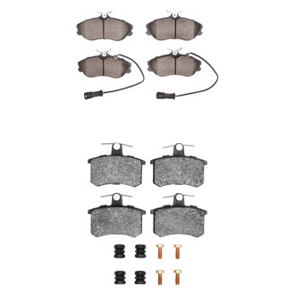 R1 Concepts® - Semi-Metallic Semi-Metallic Front and Rear Brake Pad Set