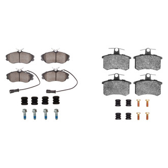 R1 Concepts® - Semi-Metallic Semi-Metallic Front and Rear Brake Pad Set