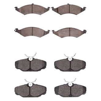 R1 Concepts® - Semi-Metallic Semi-Metallic Front and Rear Brake Pad Set