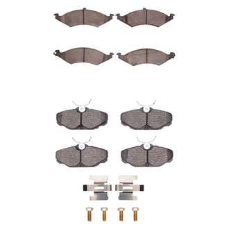 R1 Concepts® - Semi-Metallic Semi-Metallic Front and Rear Brake Pad Set