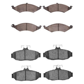 R1 Concepts® - Semi-Metallic Semi-Metallic Front and Rear Brake Pad Set