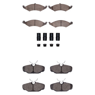R1 Concepts® - Semi-Metallic Semi-Metallic Front and Rear Brake Pad Set