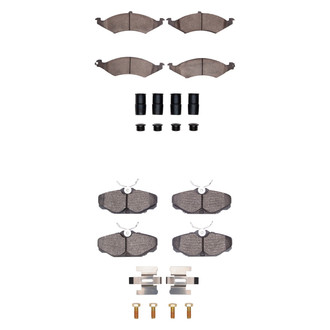 R1 Concepts® - Semi-Metallic Semi-Metallic Front and Rear Brake Pad Set