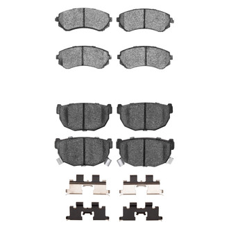 R1 Concepts® - Semi-Metallic Semi-Metallic Front and Rear Brake Pad Set