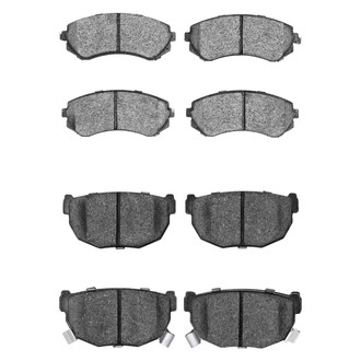 R1 Concepts® - Semi-Metallic Semi-Metallic Front and Rear Brake Pad Set