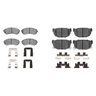 R1 Concepts® - Semi-Metallic Semi-Metallic Front and Rear Brake Pad Set