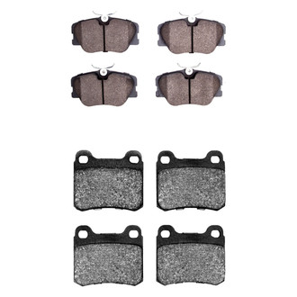 R1 Concepts® - Semi-Metallic Front and Rear Brake Pad Set