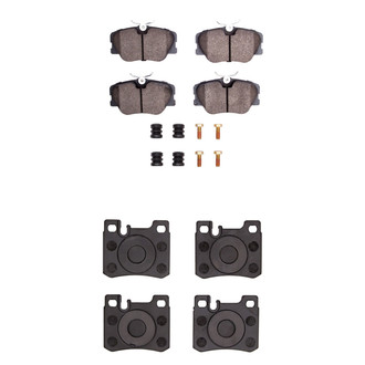 R1 Concepts® - Semi-Metallic Semi-Metallic Front and Rear Brake Pad Set