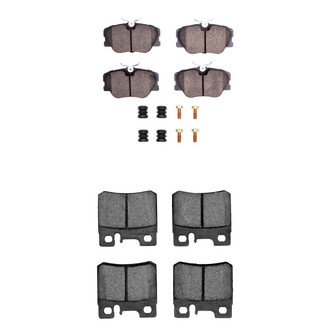 R1 Concepts® - Semi-Metallic Semi-Metallic Front and Rear Brake Pad Set