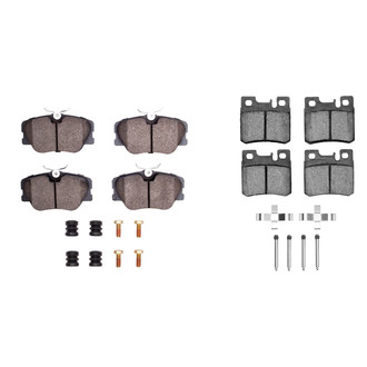 R1 Concepts® - Semi-Metallic Semi-Metallic Front and Rear Brake Pad Set