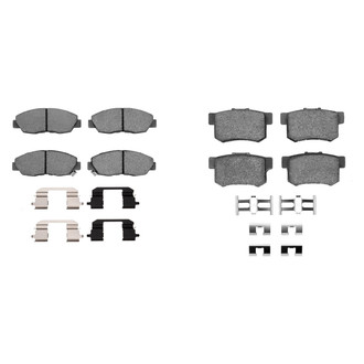 R1 Concepts® - Semi-Metallic Front and Rear Brake Pad Set