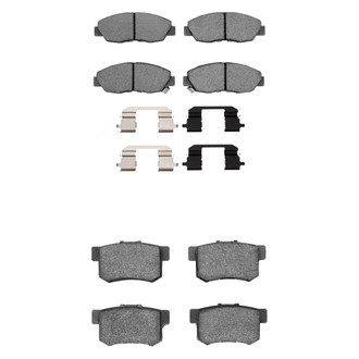 R1 Concepts® - Semi-Metallic Front and Rear Brake Pad Set