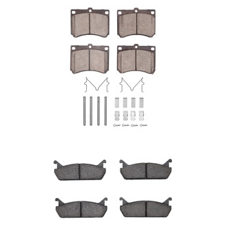 R1 Concepts® - Semi-Metallic Semi-Metallic Front and Rear Brake Pad Set