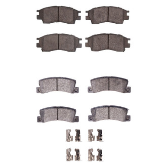 R1 Concepts® - Semi-Metallic Front and Rear Brake Pad Set