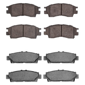 R1 Concepts® - Semi-Metallic Front and Rear Brake Pad Set