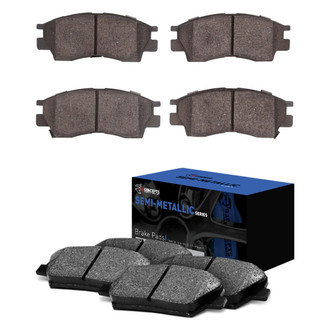 R1 Concepts® - Semi-Metallic Front and Rear Brake Pad Set